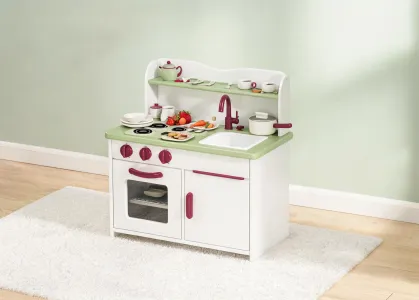 Pretend play kitchen and collectible toy display
